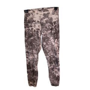 Lululemon Women's High-Rise Leggings Size 6 Gray Diamond Dye Yoga Pants